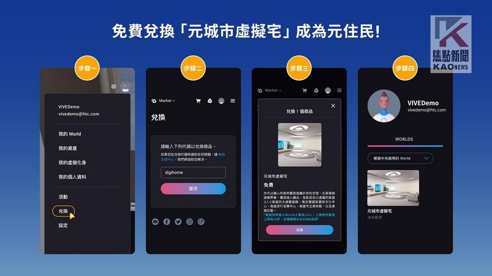  用科技改善生活　高市府攜手HTC打造高雄VIVERSE元城市 