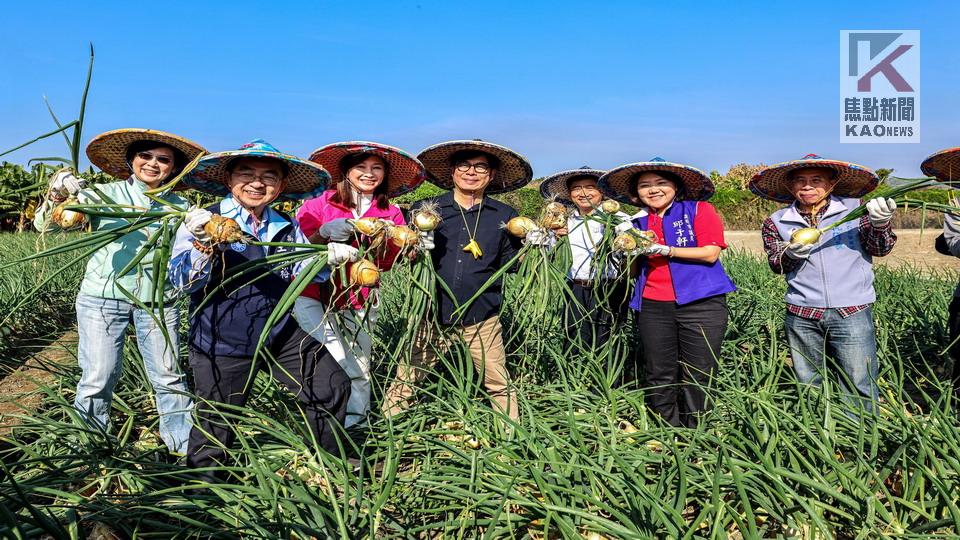 見證好風景　陳其邁盛讚林園洋蔥甘甜爽脆