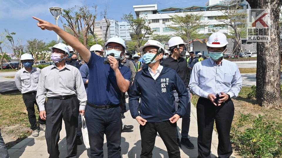 前鎮漁港整體代辦工程接近完工　林欽榮前往視察