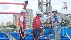 風雨無阻　關心防汛情形　林欽榮視察龍德橋新建工程