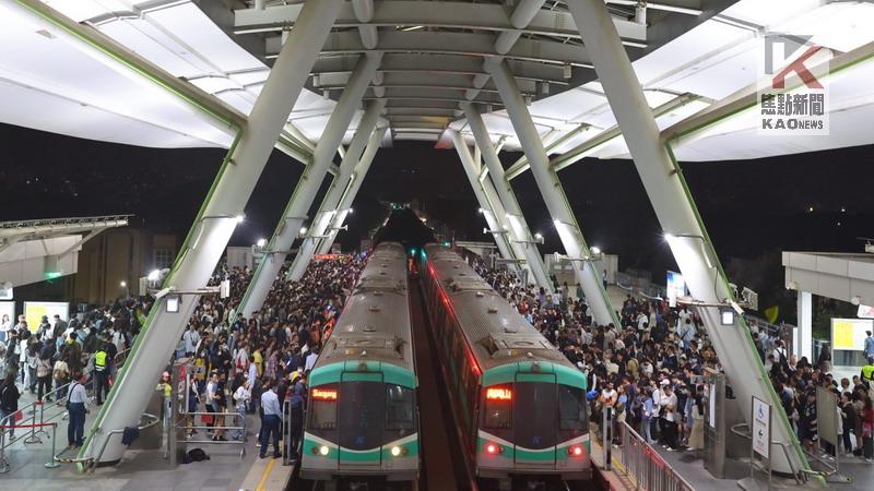 告五人演唱會　高雄捷運備加班車疏運並提供行李寄放服務