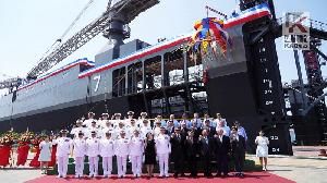 台船舉辦海軍新建浮塢下水典禮