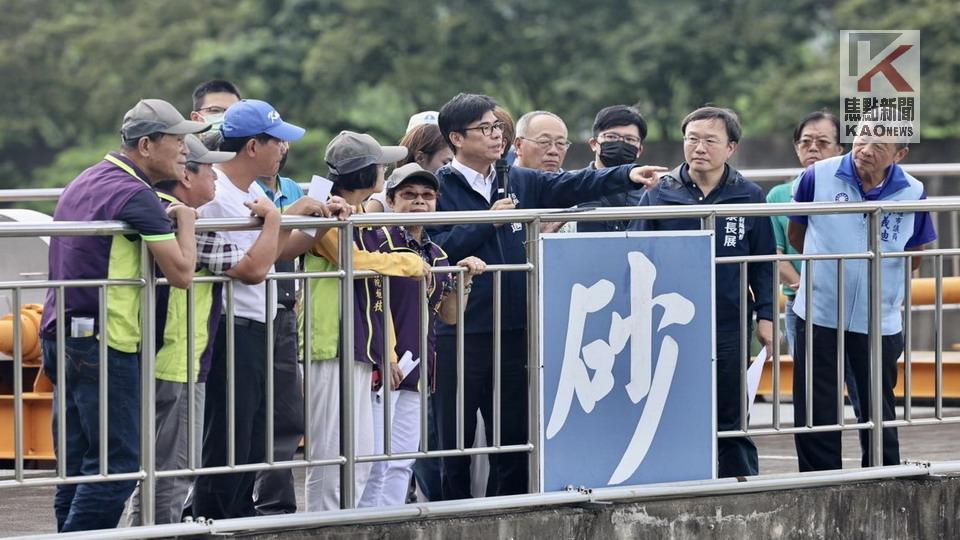 陳其邁視察甲仙攔河堰　肯定對高雄供水穩定貢獻