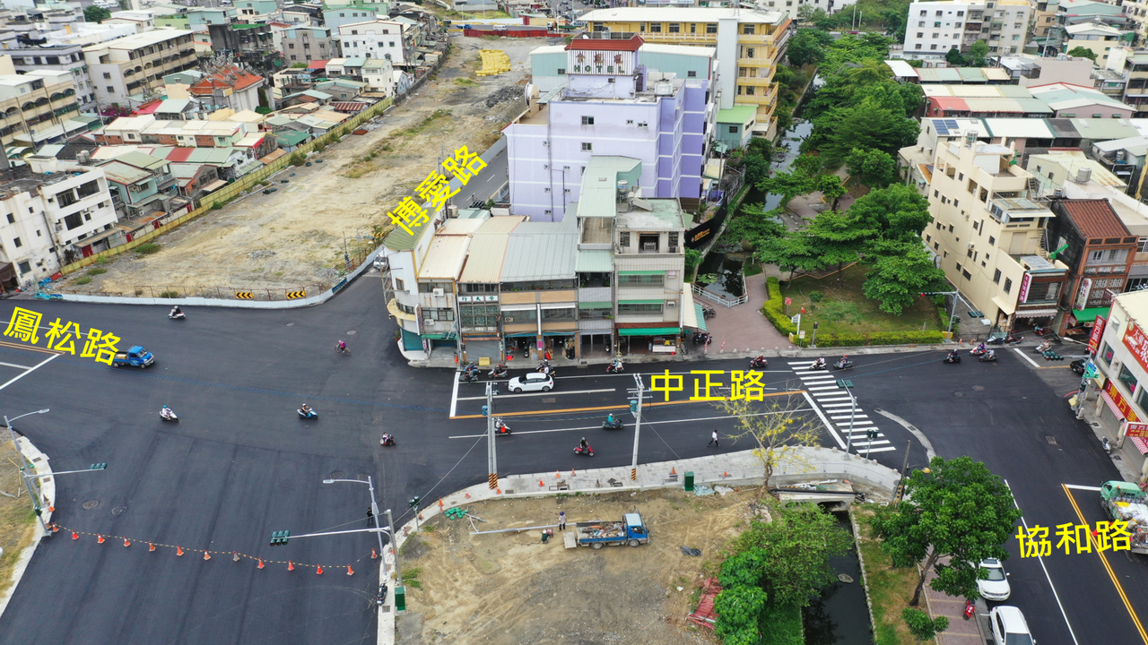 打開瓶頸　鳳山第85期市地重劃區中正路拓寬通車