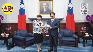 影／總統接見日本前經濟安全擔當大臣高市早苗眾議員乙行