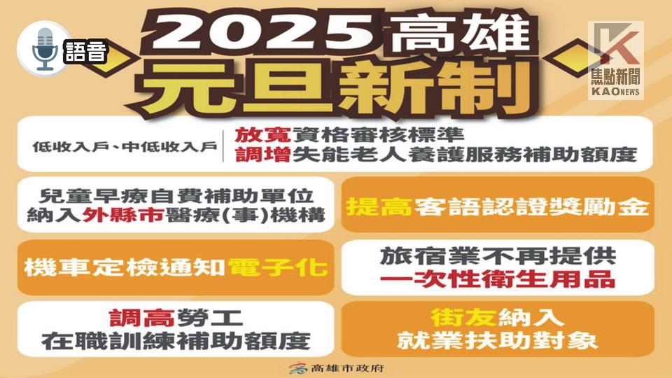 語音／邁向2025年 高市府各項新制上路