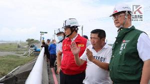 海葵颱風過境　高市副市長羅達生關切養殖生產區災損