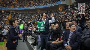 影／總統出席高級中等學校籃球甲級聯賽（HBL）總決賽