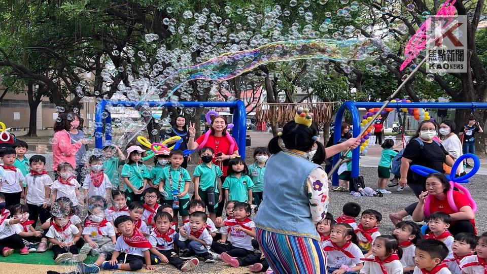 森林中的「愛河童盟新禾埕」　點亮客家遊樂新園地