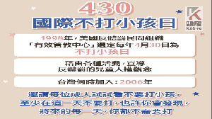 「我不動手、愛不失守！」　共同響應國際不打小孩日