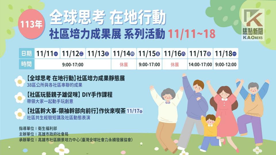 高市府首次在市長官邸舉辦「社區培力成果展」